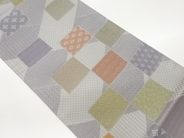 JAPANESE FUKURO OBI / WOVEN SHIKISHI PATTERN